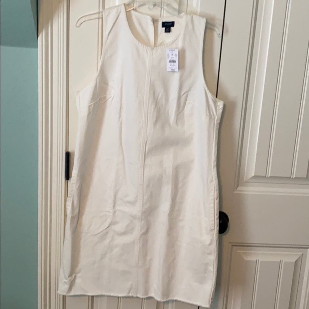 White denim dress